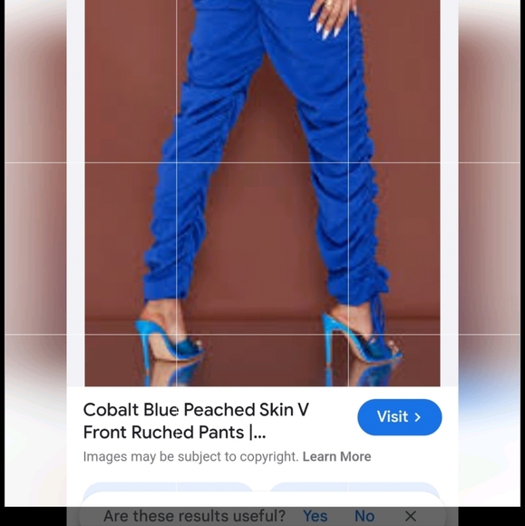 ARA Sports Cobalt Blue ruched pants size small - Picture 9 of 9